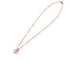 Rose Gold Lucky Horseshoe Pendant Necklace