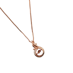 Rose Gold Swan Crystal Pendant Necklace