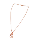 Rose Gold Crystal Cat Pendant Necklace