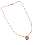 Rose Gold Geometric Crystal Pendant Necklace