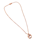Rose Gold Teardrop Crystal Pendant Necklace