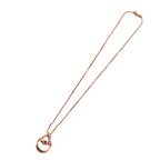 Rose Gold Teardrop Crystal Pendant Necklace