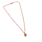 Rose Gold Lucky Horseshoe Crystal Pendant Necklace