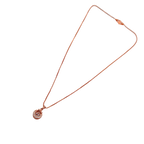 Rose Gold Lucky Horseshoe Crystal Pendant Necklace
