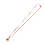Rose Gold Crystal Heart Pendant Necklace