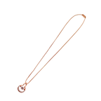 Rose Gold Swan Krystal Pendant Necklace
