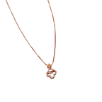 Rose Gold Clover Crystal Pendant Necklace