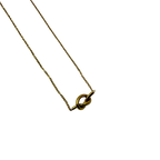 Minimal Gold Knot Necklace