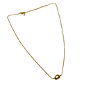 Minimal Gold Knot Necklace