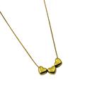 Triple Heart Gold Necklace