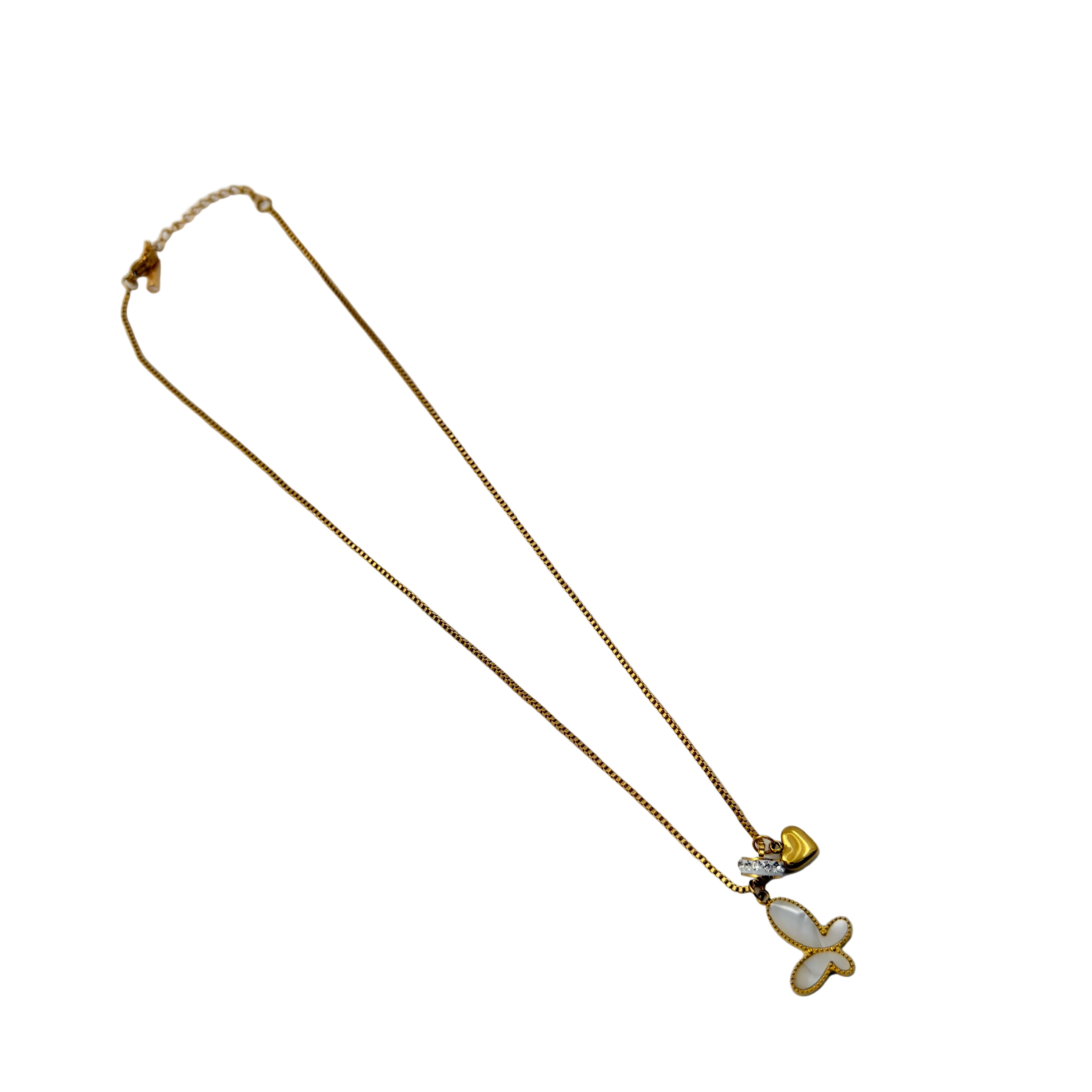 Butterfly Charm Gold Necklace