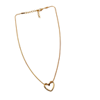Minimal Open Heart Gold Necklace