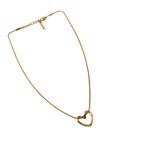 Minimal Open Heart Gold Necklace