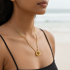 Interlocked Rings Gold Necklace