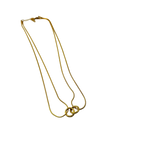 Interlocked Rings Gold Necklace
