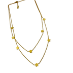 Layered Star Charm Gold Necklace