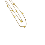Layered Star Charm Gold Necklace