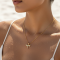 Minimal Dragonfly Gold Necklace