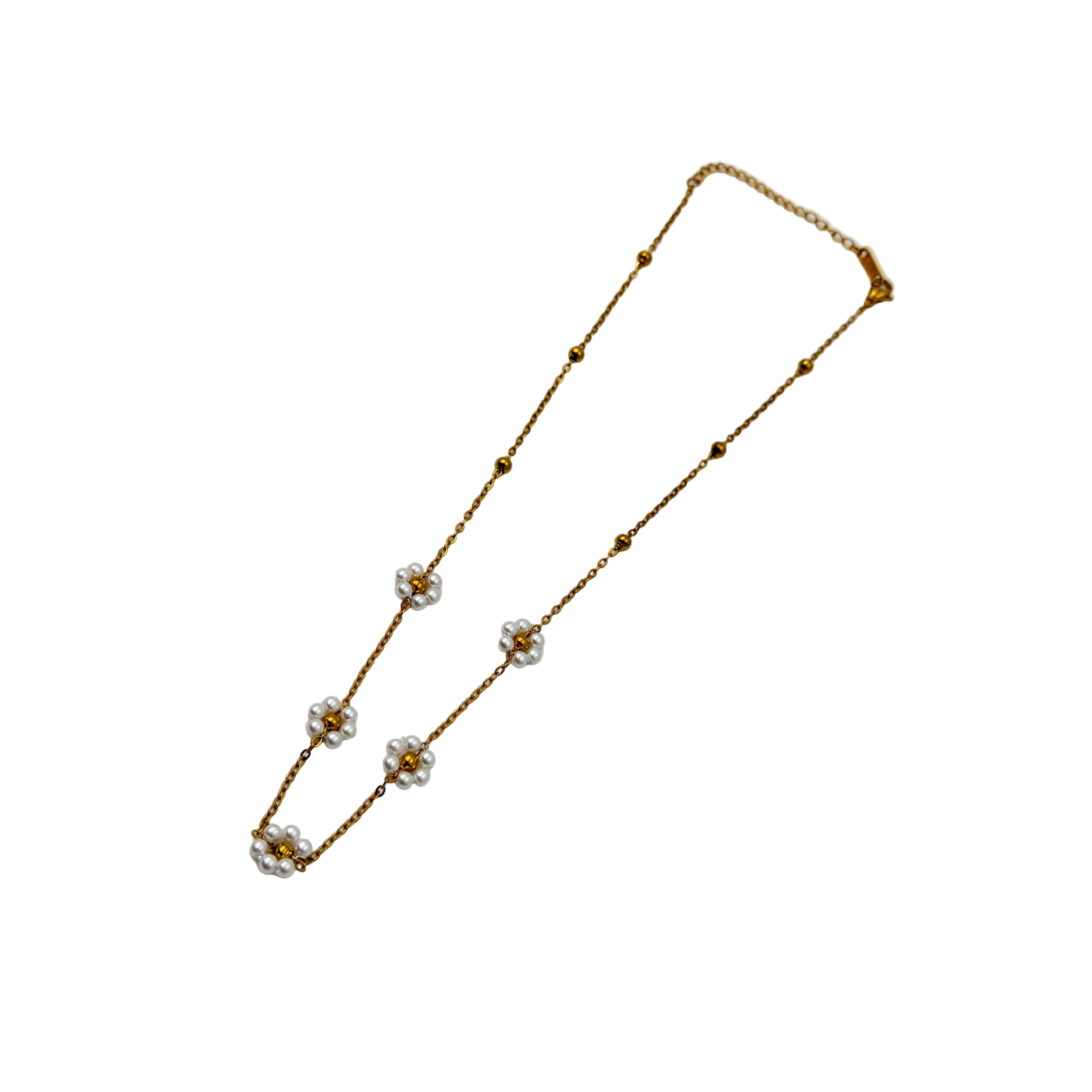 Pearl Blossom Gold Necklace