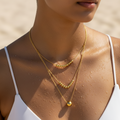 Golden Orbit Layered Necklace