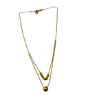 Golden Orbit Layered Necklace