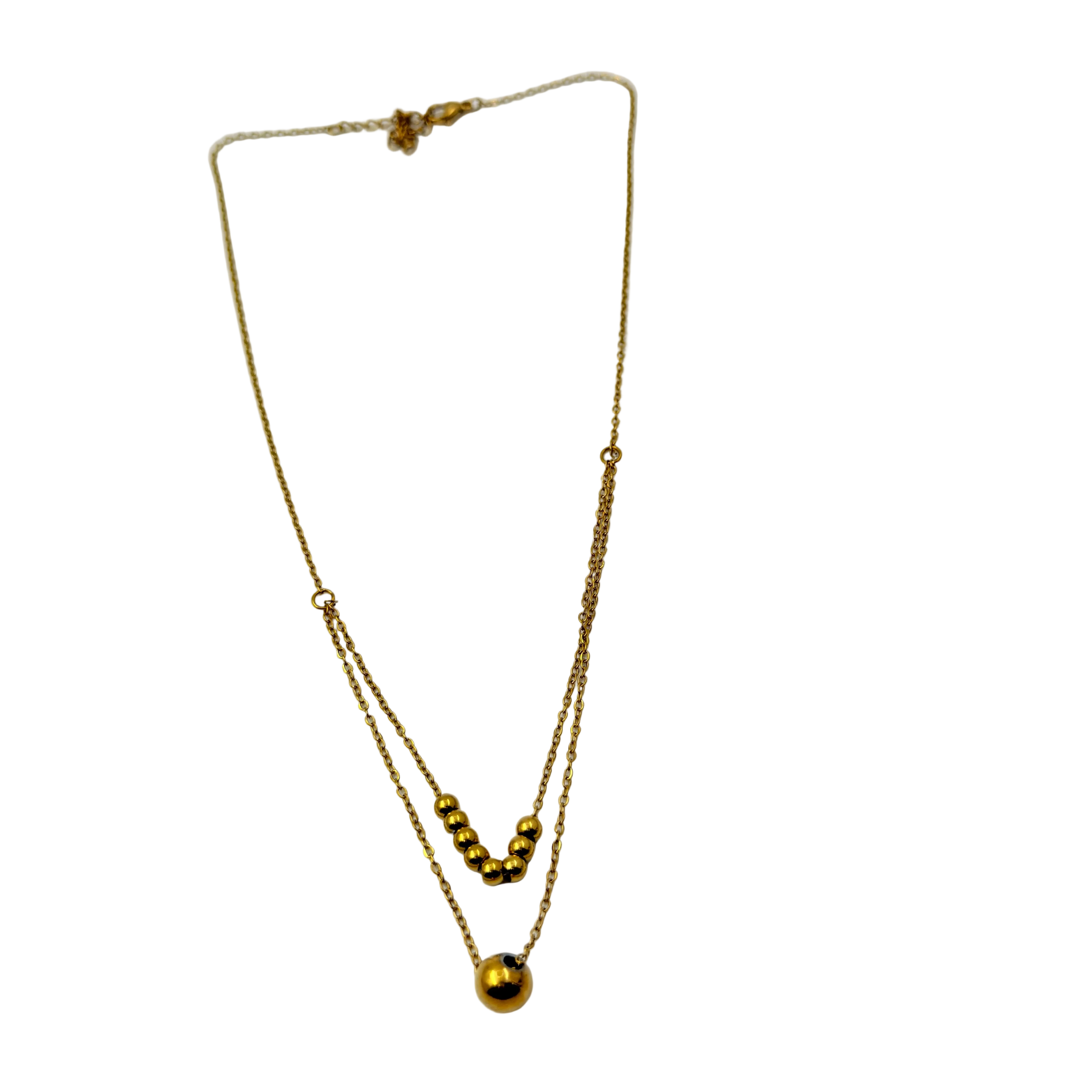 Golden Orbit Layered Necklace