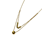 Golden Orbit Layered Necklace