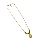 Golden Halo Bead Necklace