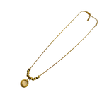 Golden Halo Bead Necklace