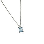 Radiant Emerald-Cut Crystal Necklace
