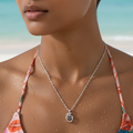 Crystal Apple Charm Necklace