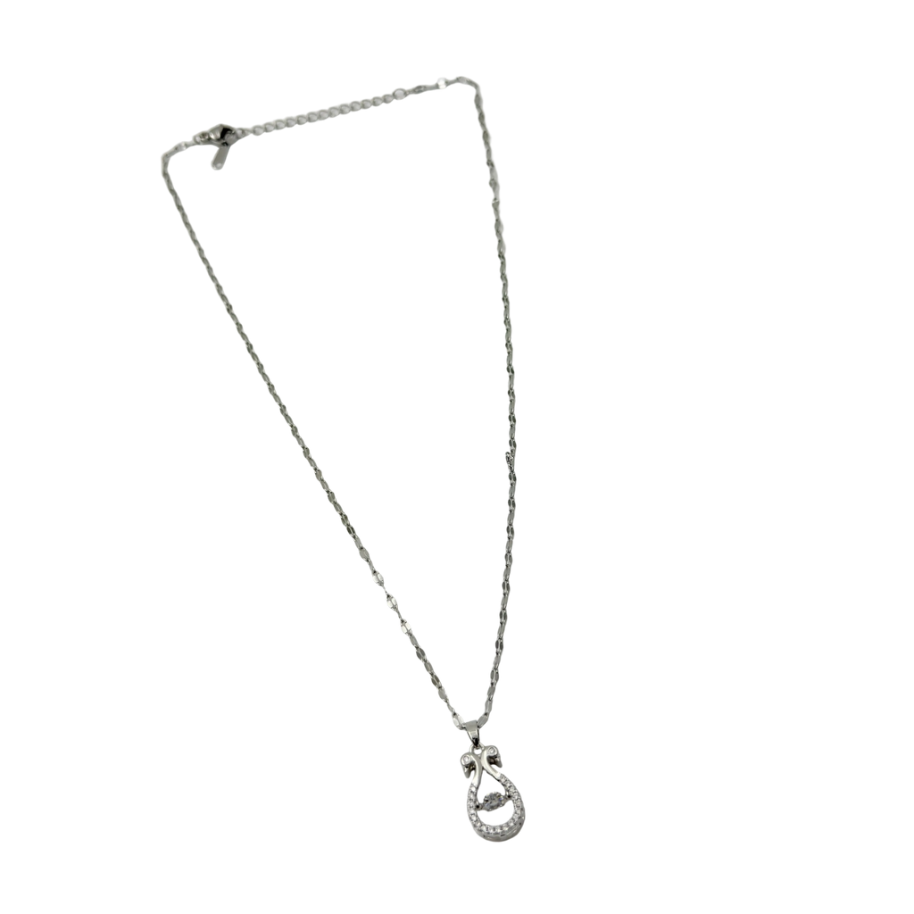 Elegant Swan Crystal Necklace