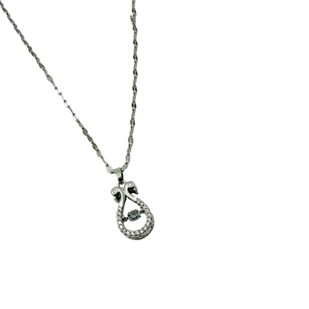 Elegant Swan Crystal Necklace