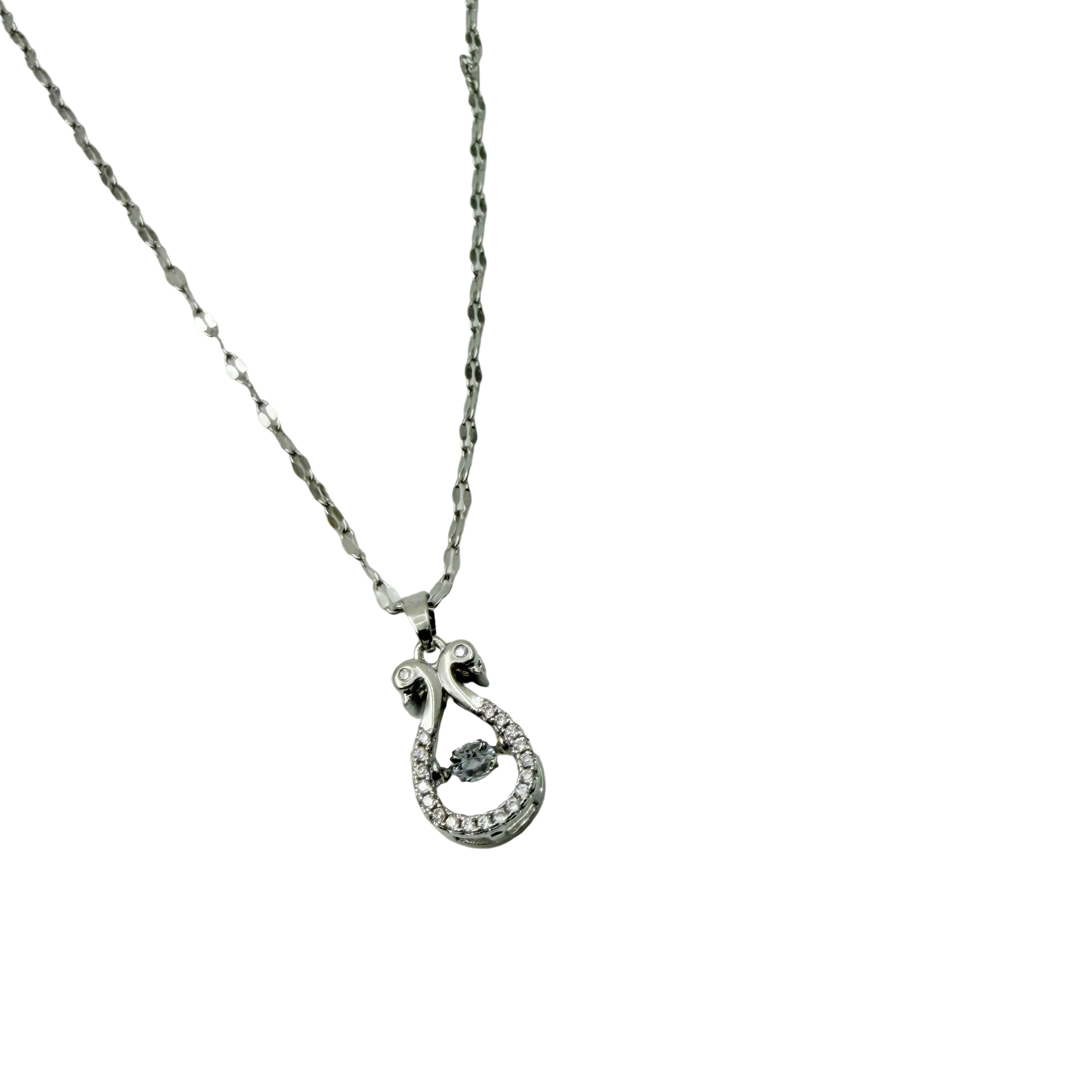Elegant Swan Crystal Necklace
