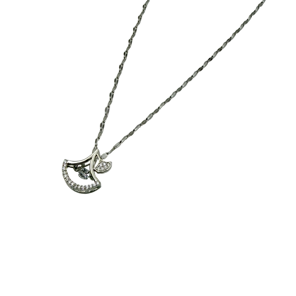 Crystal Bird Charm Necklace