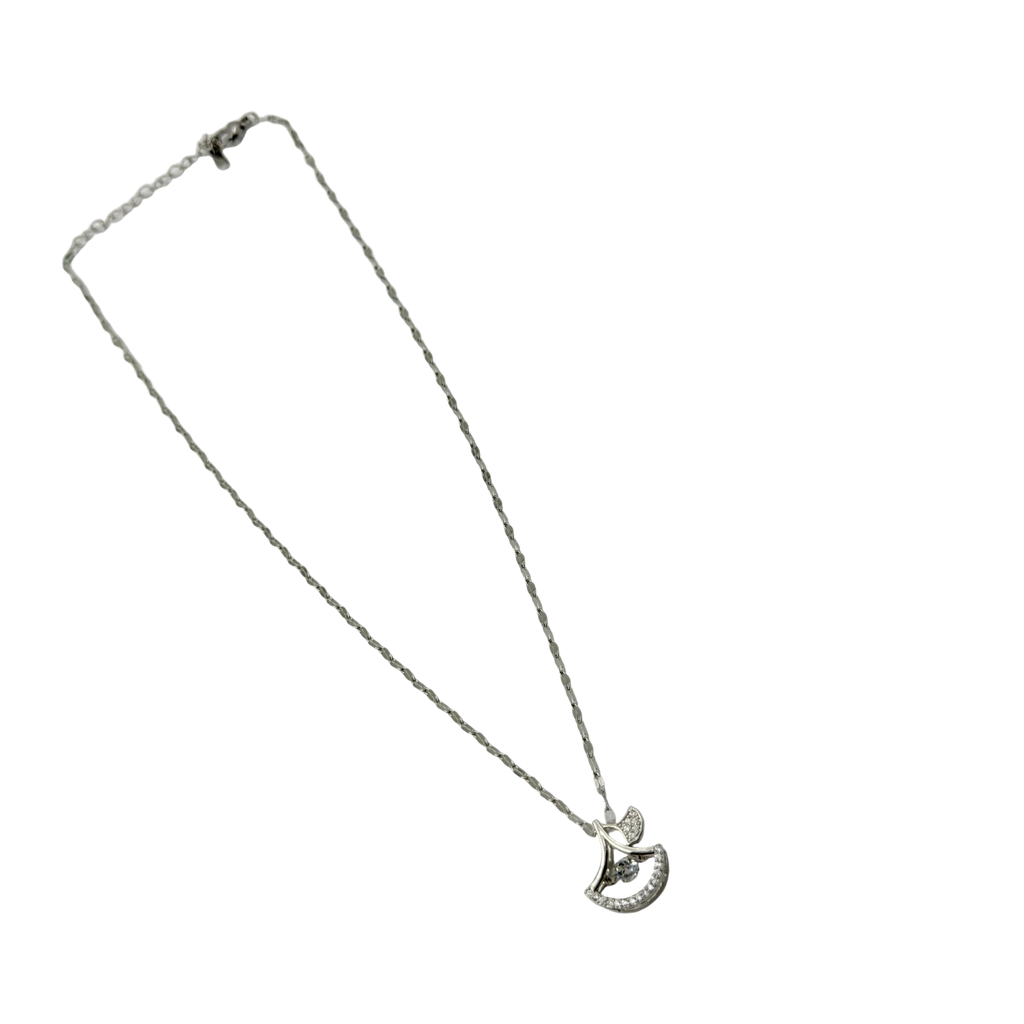 Crystal Bird Charm Necklace