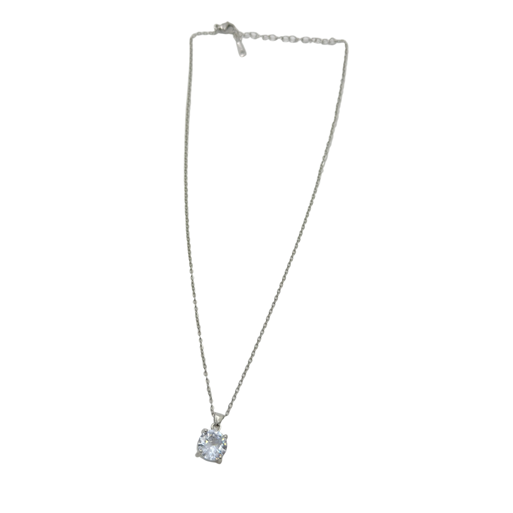 Classic Solitaire Crystal Necklace