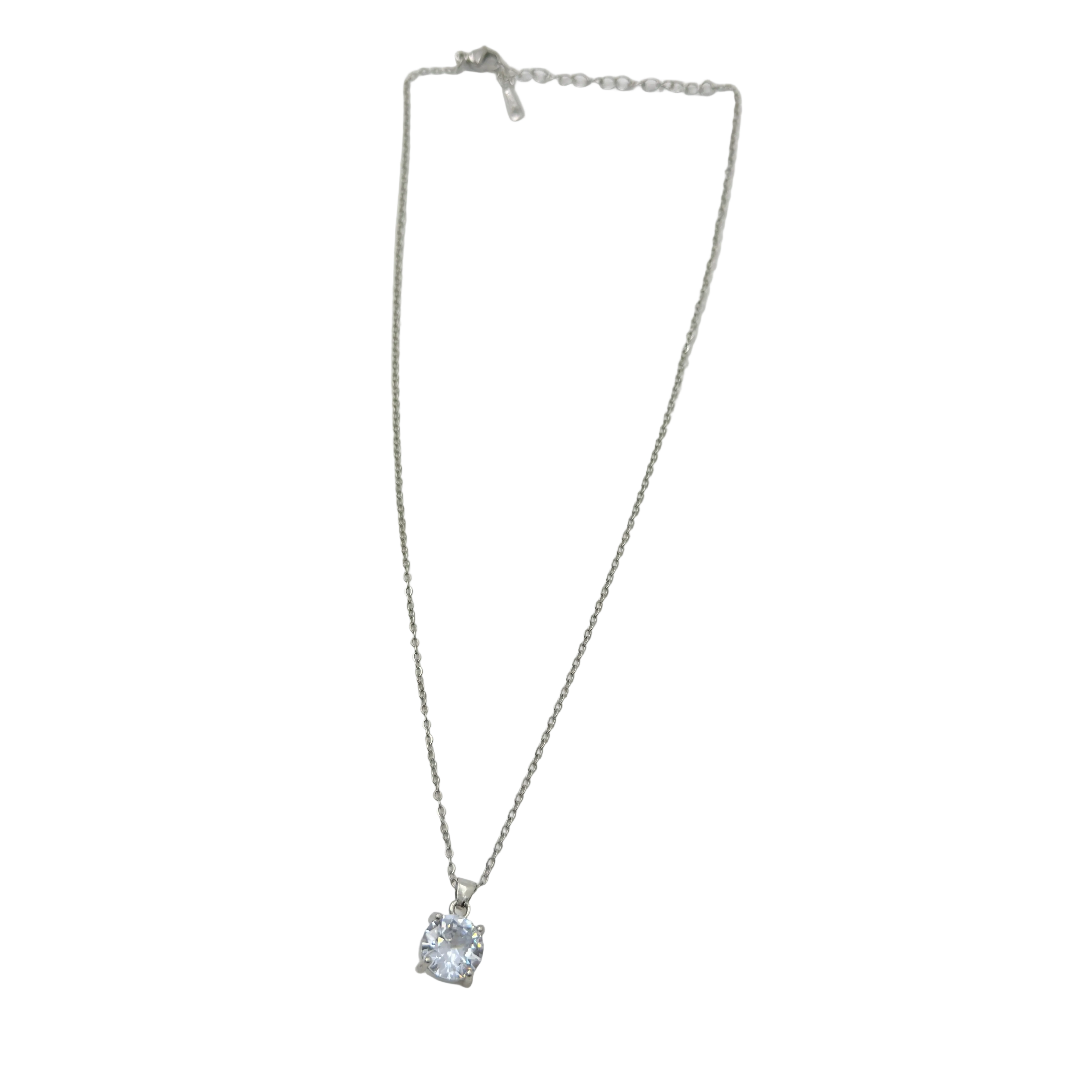 Classic Solitaire Crystal Necklace