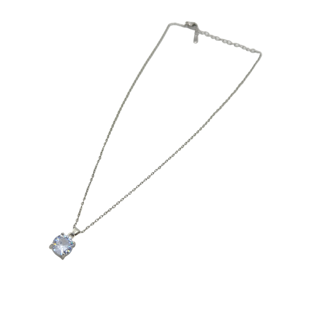 Classic Solitaire Crystal Necklace