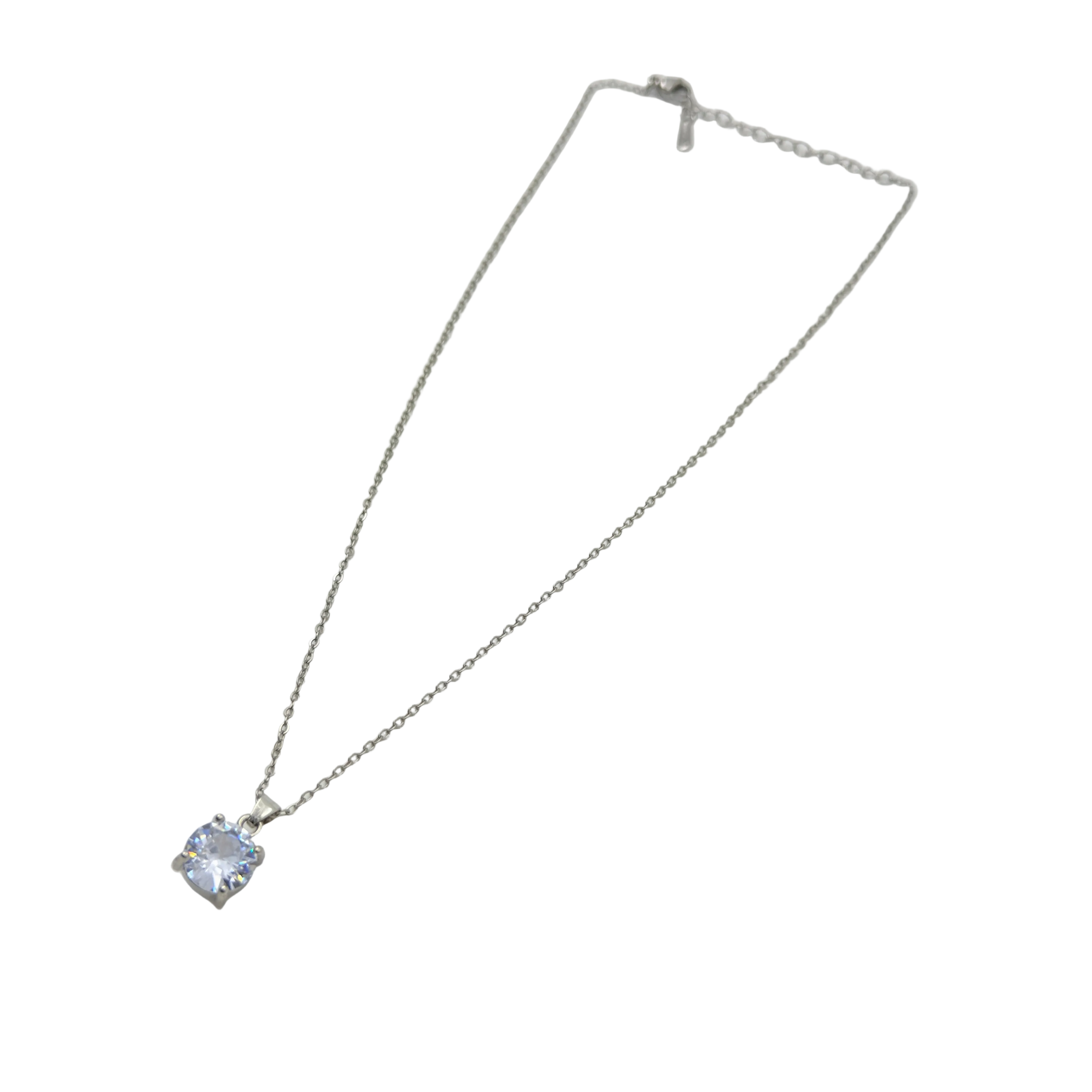 Classic Solitaire Crystal Necklace