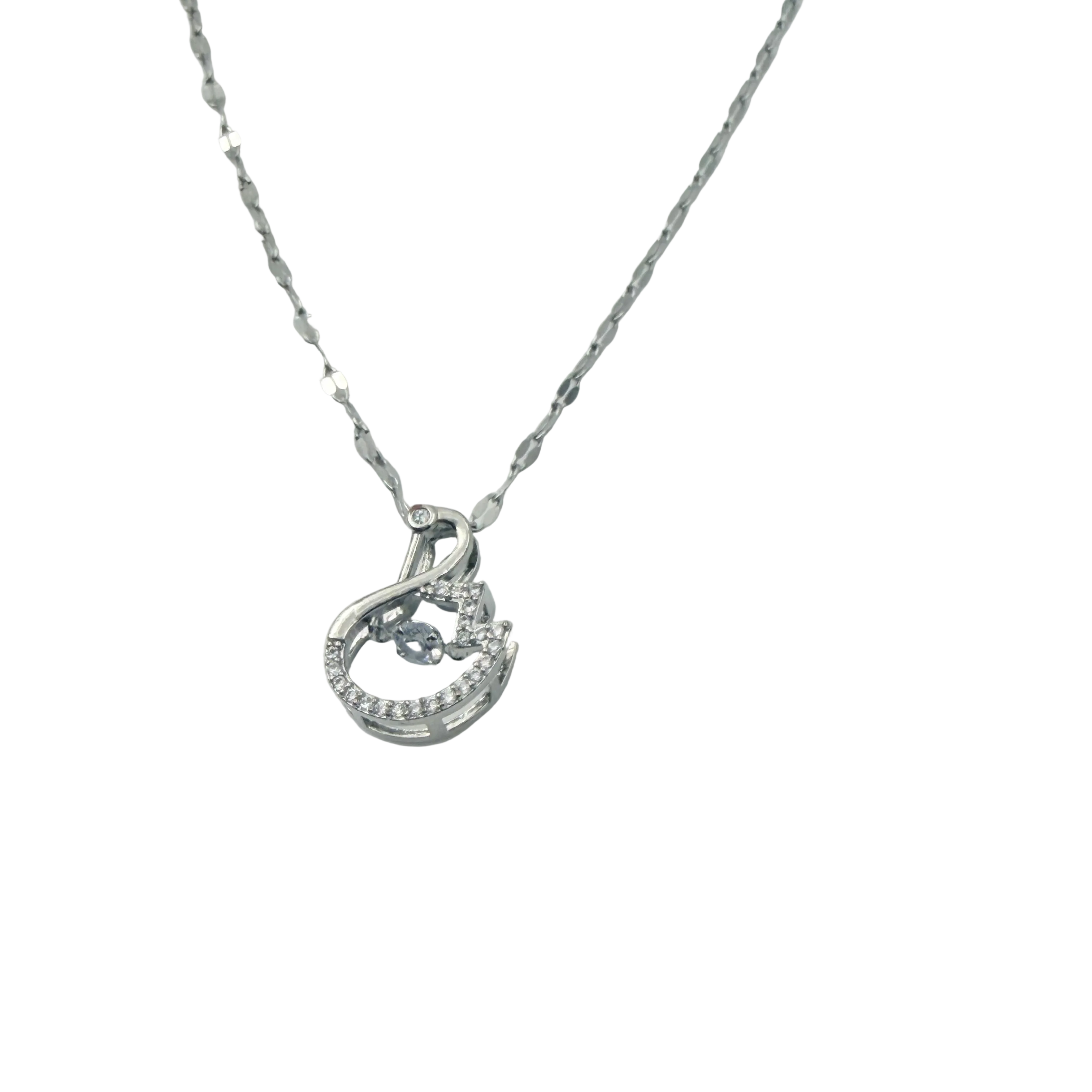 Swan Grace Crystal Necklace