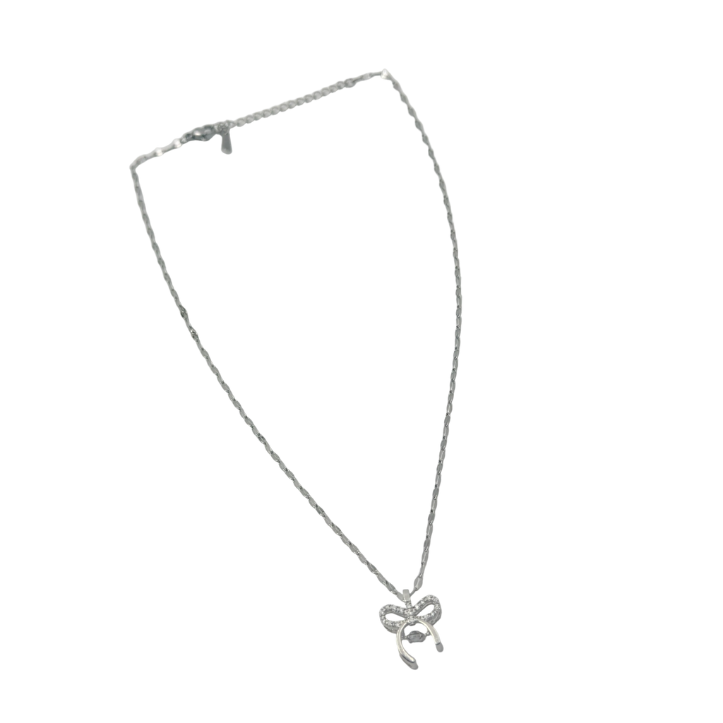 Celeste Bow Charm Necklace