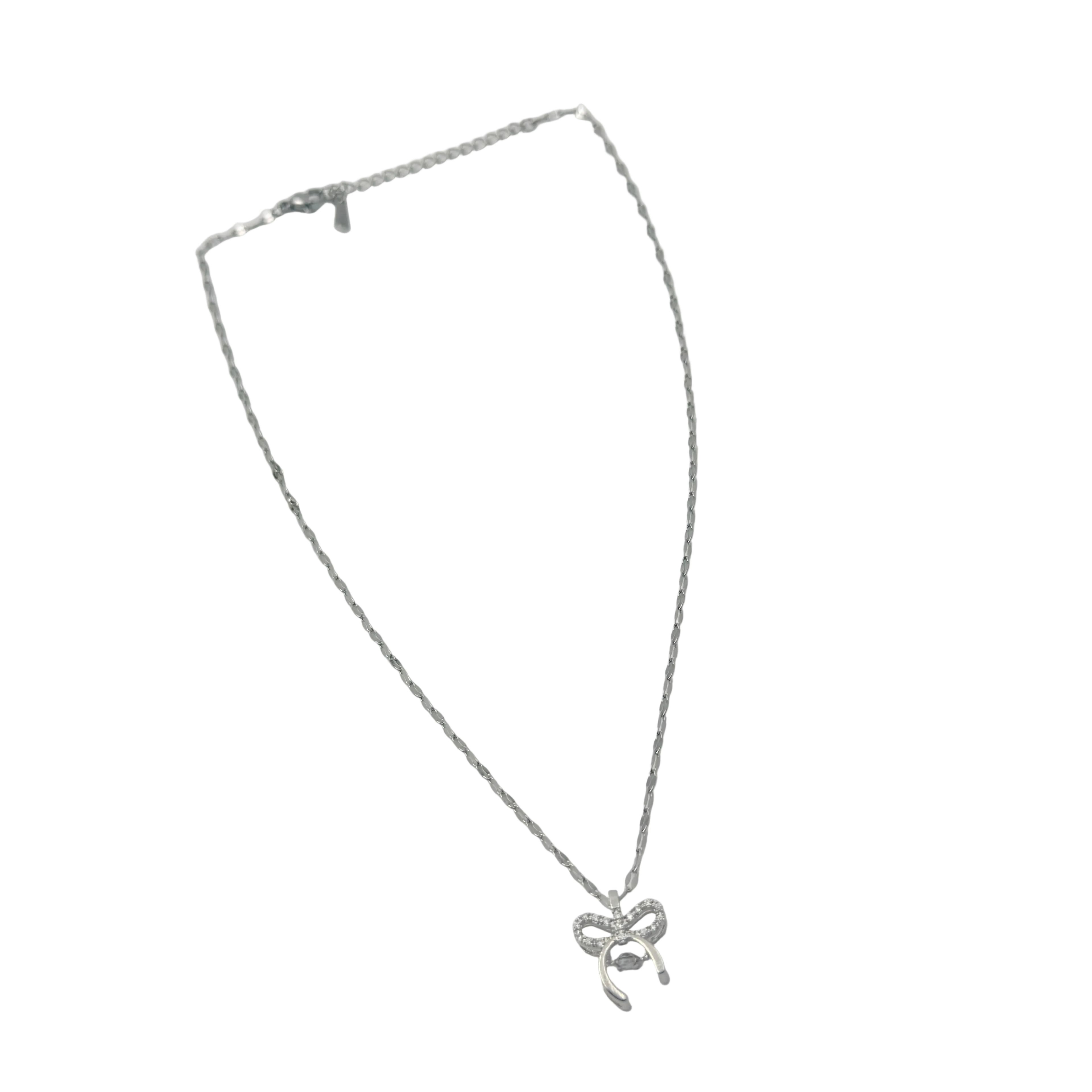 Celeste Bow Charm Necklace