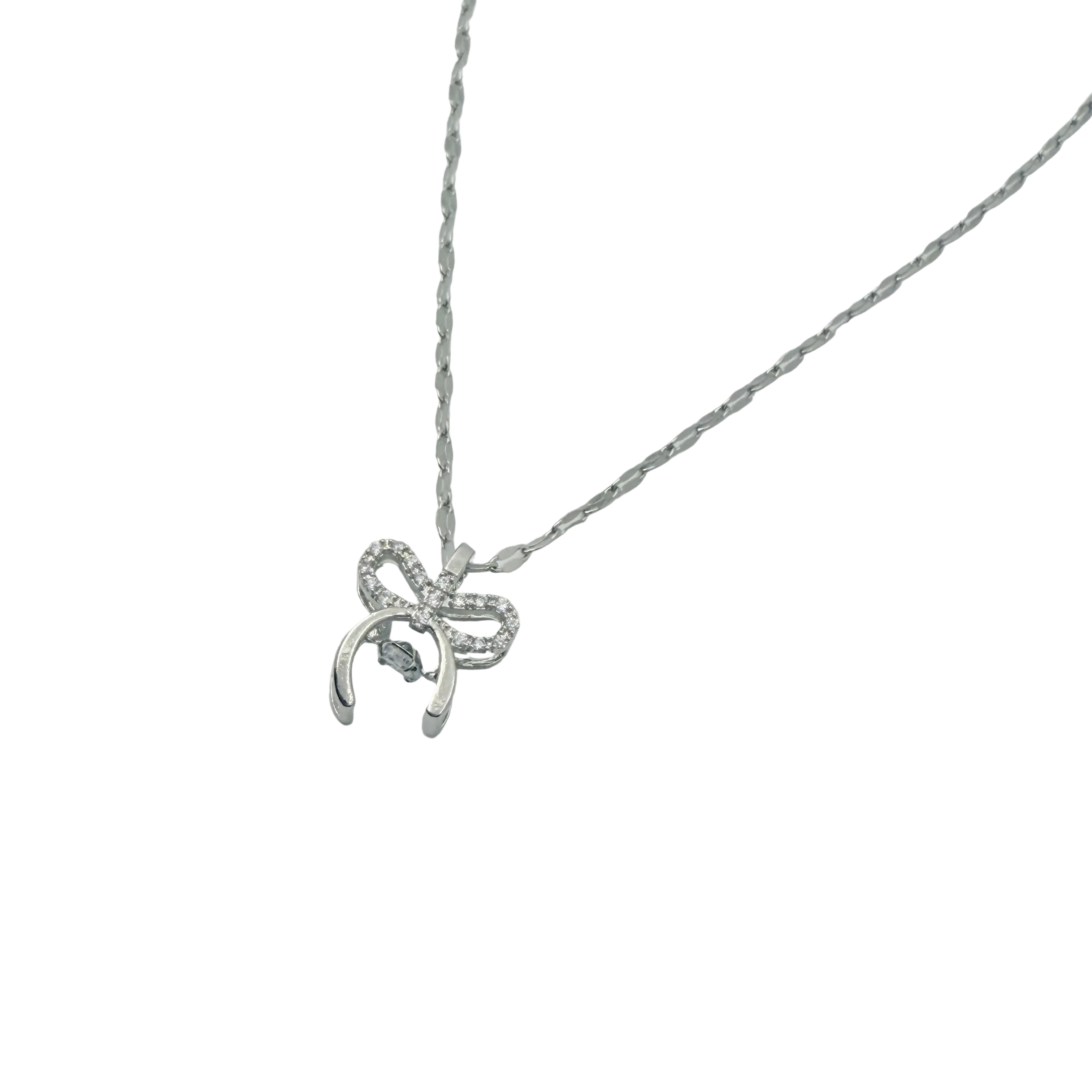 Celeste Bow Charm Necklace