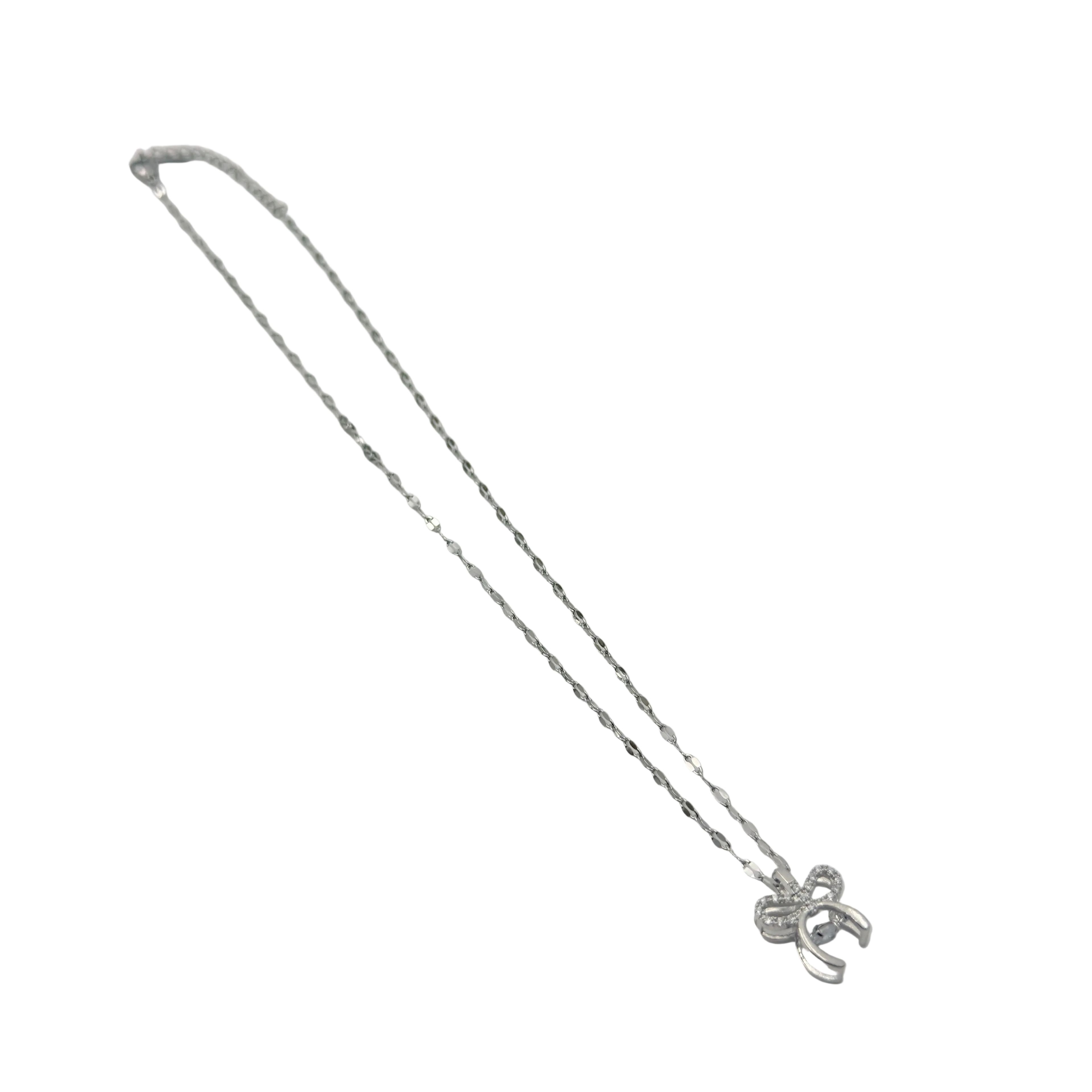 Celeste Bow Charm Necklace