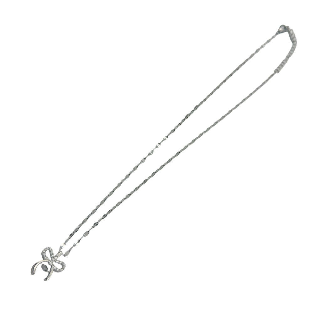 Celeste Bow Charm Necklace