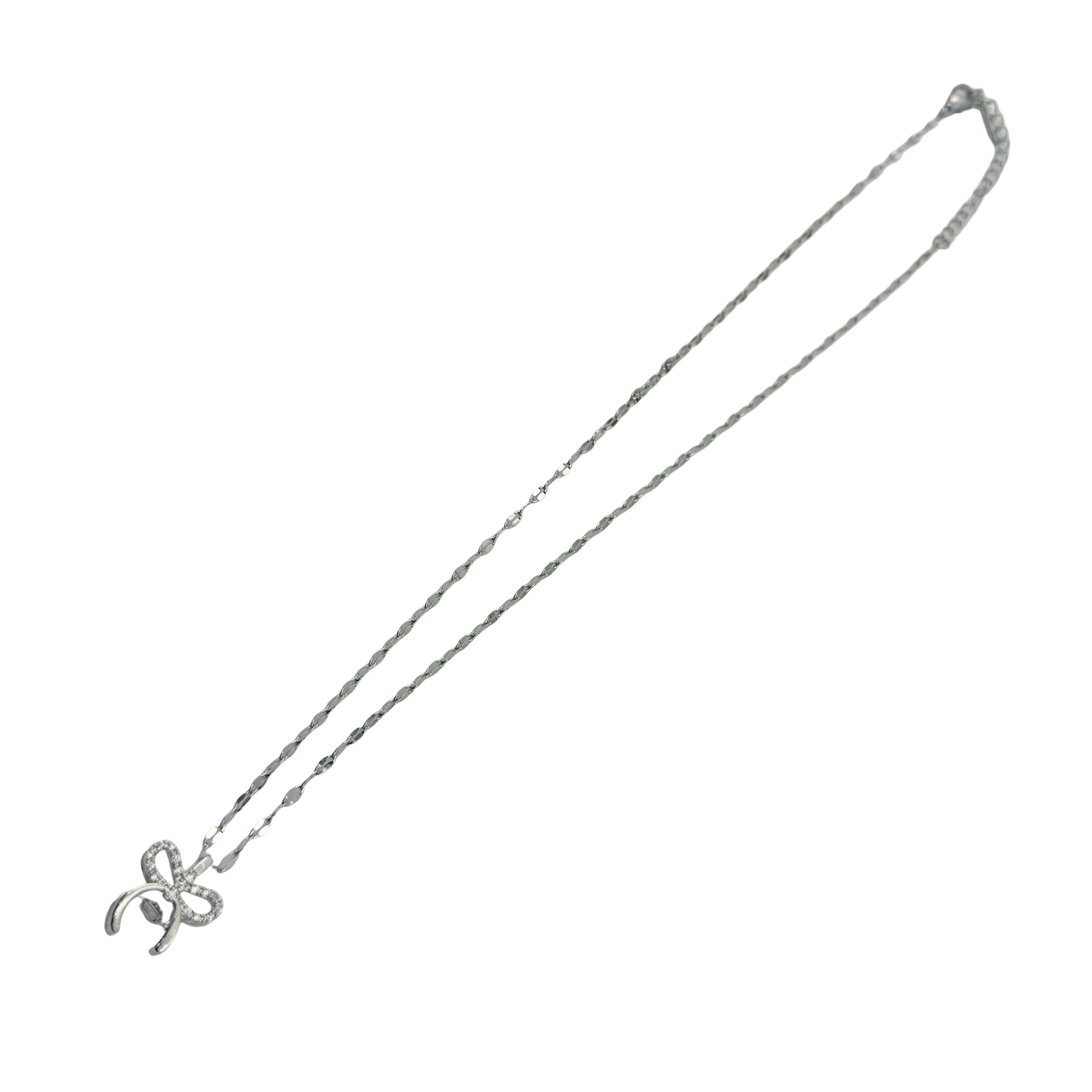 Celeste Bow Charm Necklace
