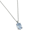 Aurora Oval Solitaire Necklace