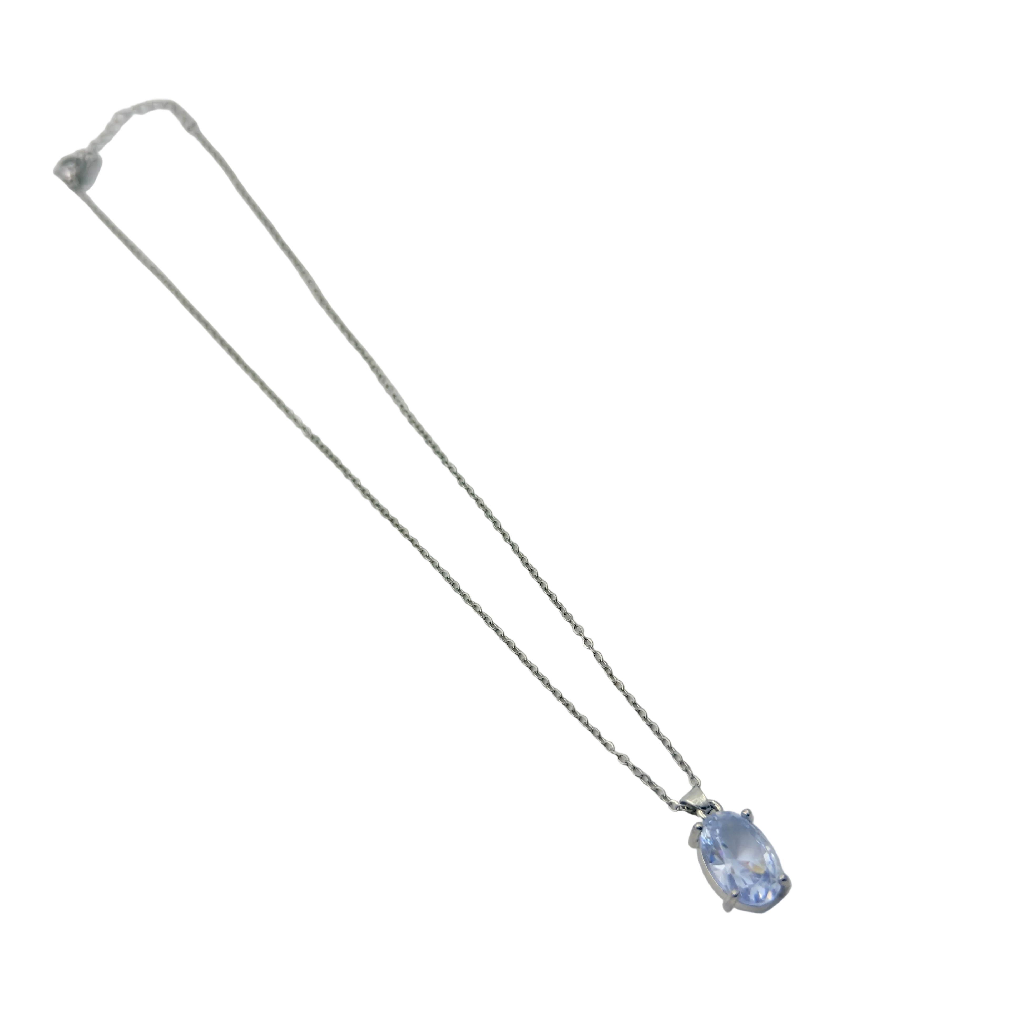 Aurora Oval Solitaire Necklace