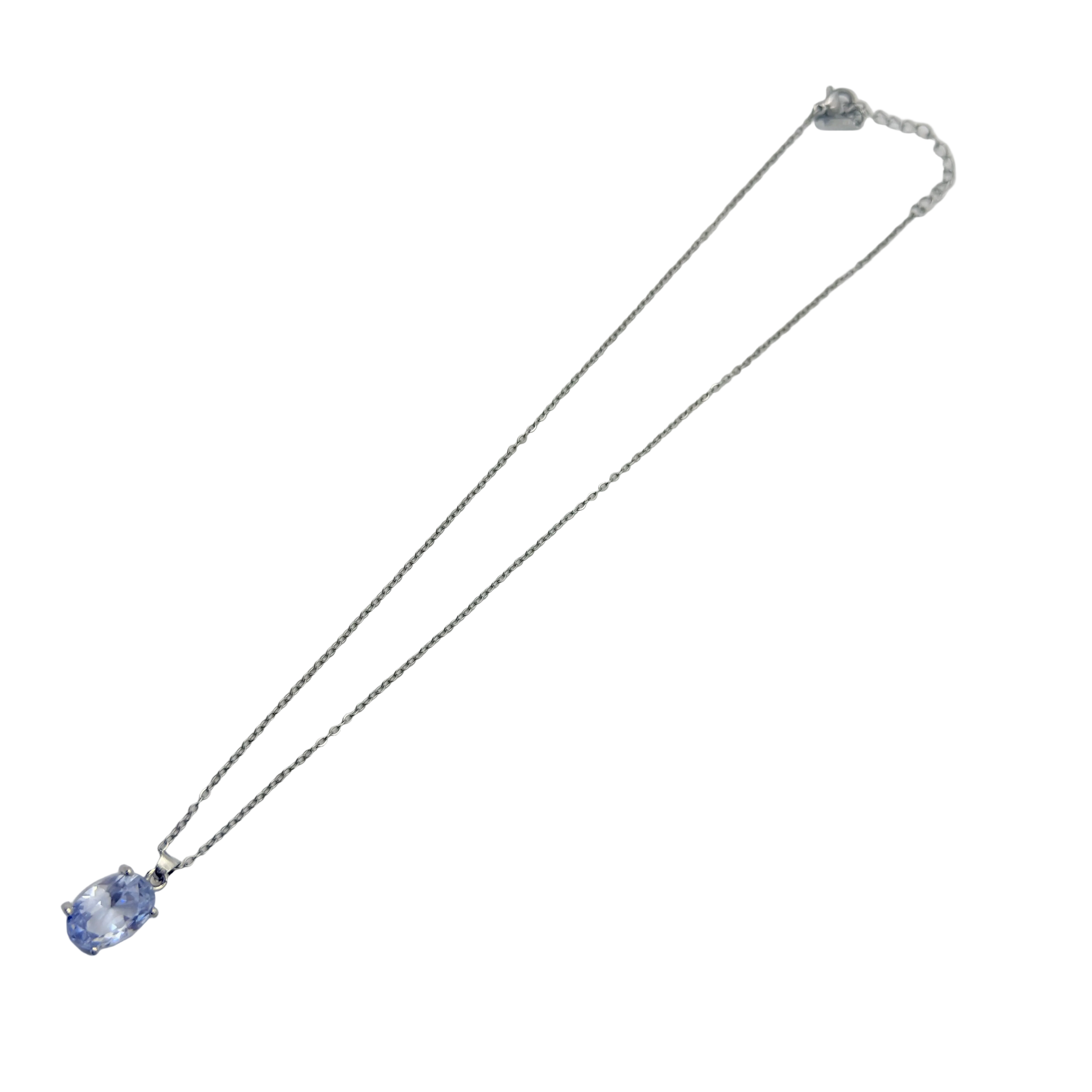 Aurora Oval Solitaire Necklace